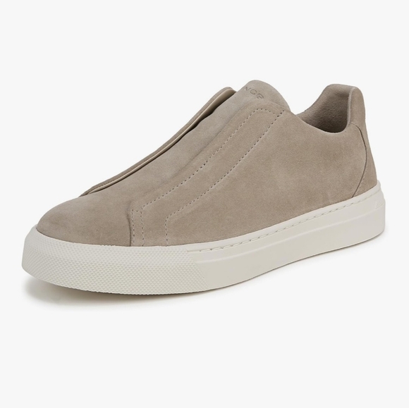 Vince Other - NWT Vince Lakewood Men's Fashion Sneakers Morning Haze Suede Slip On   9 In Box